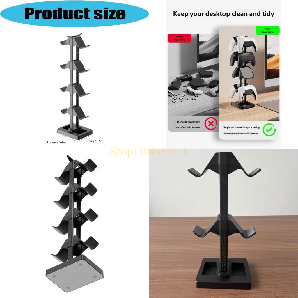 Gaming Accessories Rack - ベストセラー多機能ゲーム機器ラック 専用スロット付き モダンゲーミングデスクプランナー ゲームシェルフ Switch2 P4