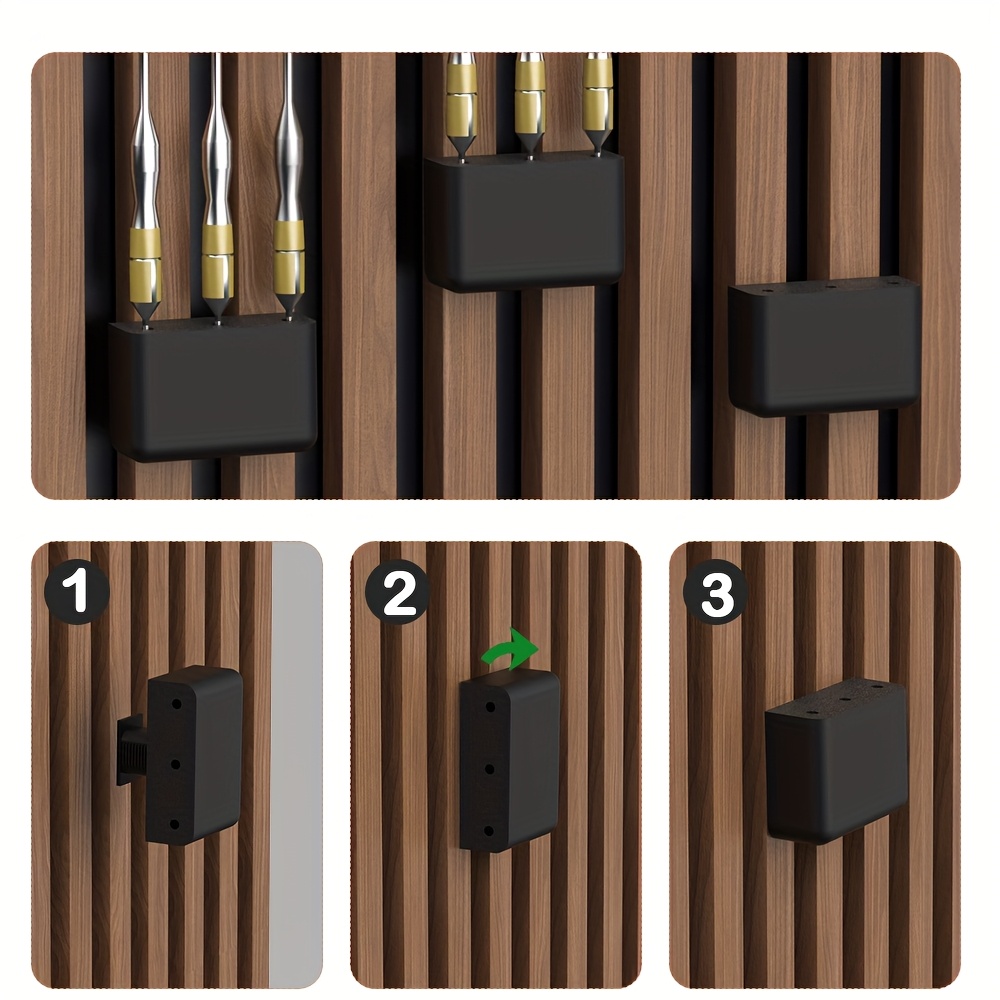 Gaming Accessories Rack - 1pc ダーツラック穴あけ不要防音ボードダーツホルダーホームスタジオオフィスゲームルーム収納ラックダーツアクセサリー