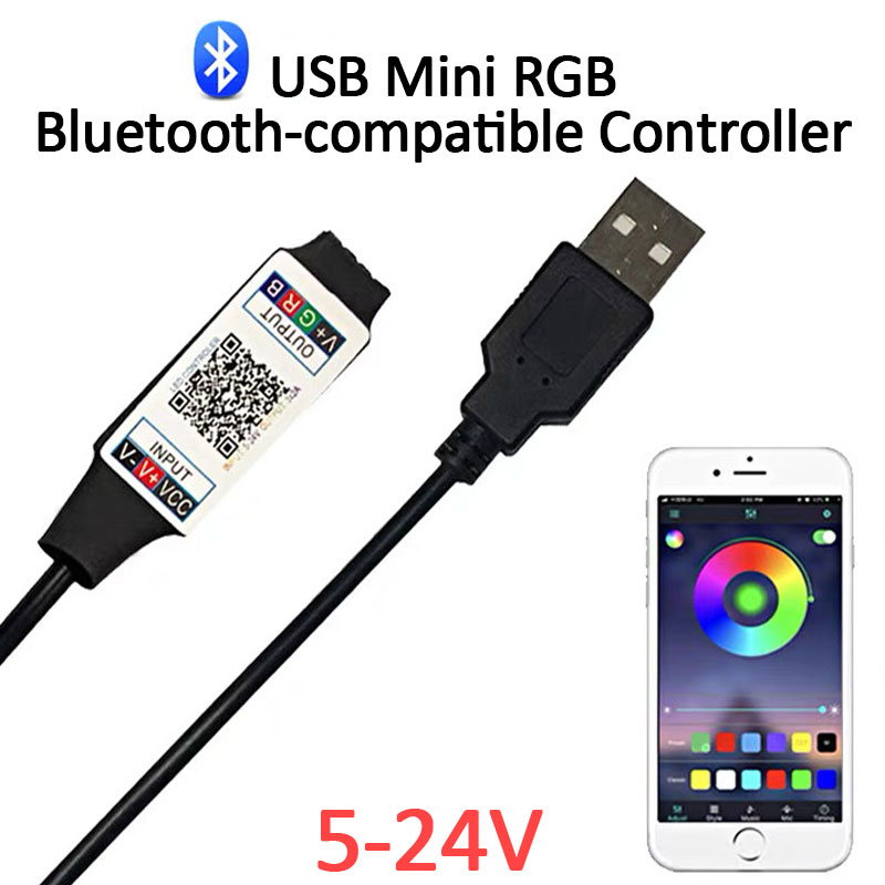 Rgb Hub Sync - USB ミニ RGB Bluetooth 互換コントローラー 5V