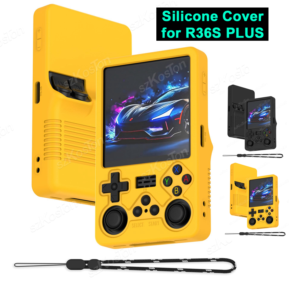 Gaming Accessories Console - シリコーン保護カバー R36S PLUS ゲームコンソール用落下防止防塵ソフトシェルケース R36S Plus