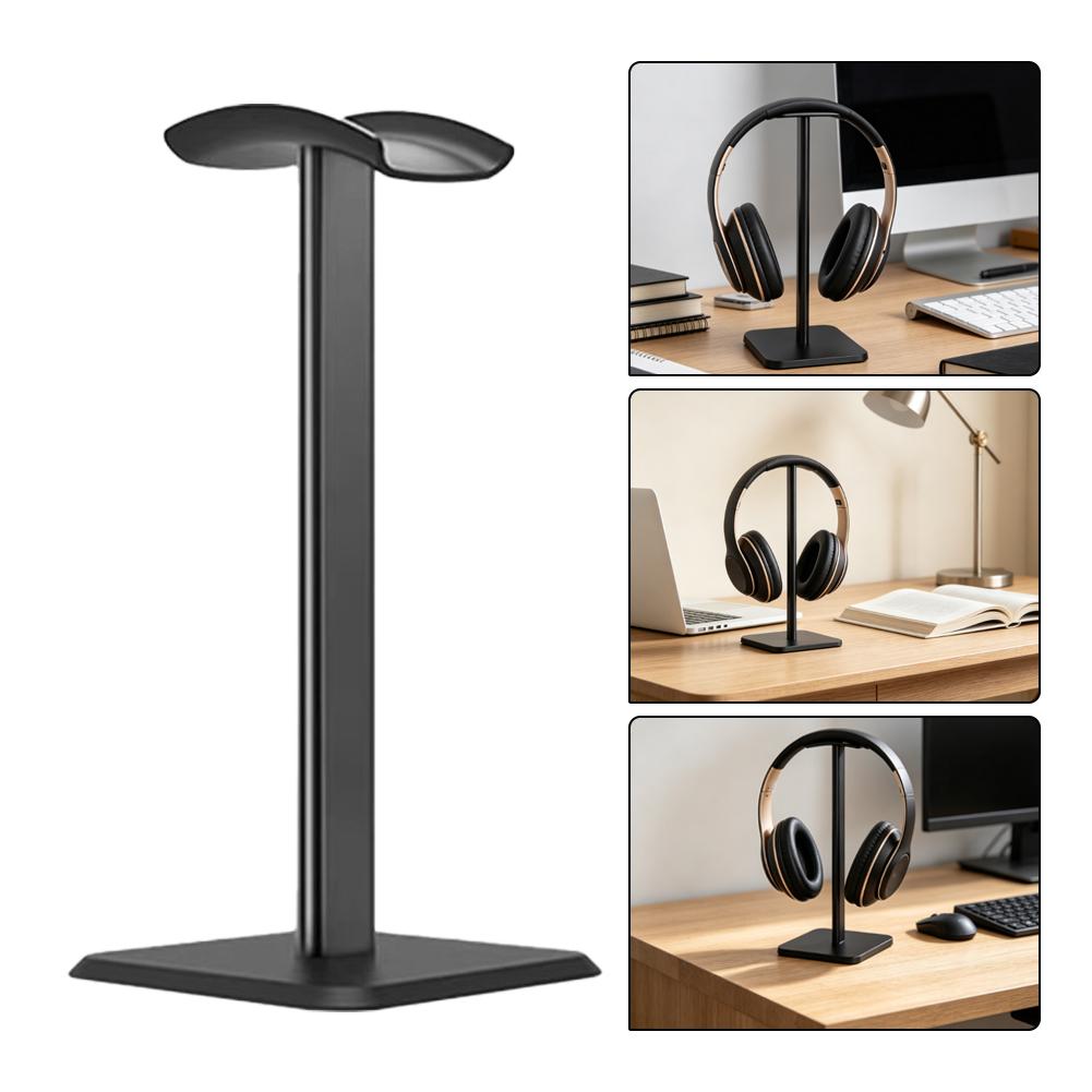 Gaming Accessories Rack - ユニバーサルオーバーイヤーヘッドフォンスタンドミニマリストデスクヘッドセットホルダーディスプレイラックゲーマー向けオフィス用ゲームコンソールアクセサリー