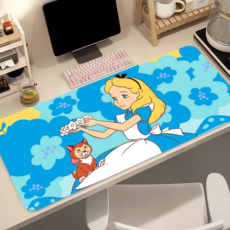 Gaming Accessories For Desk - 90x40cm マウスパッド A-不思議の国のアリス ゲームアクセサリー PC ゲーマー