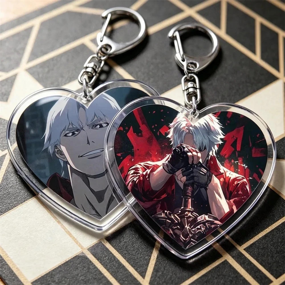 Gaming Accessories In Japan - ホットゲームデビル Dmc キーホルダーアクセサリーバッグ用ダンテヴァージルネロスパーダレディゲームキーチェーンリングジュエリーファンギフトキーホルダー