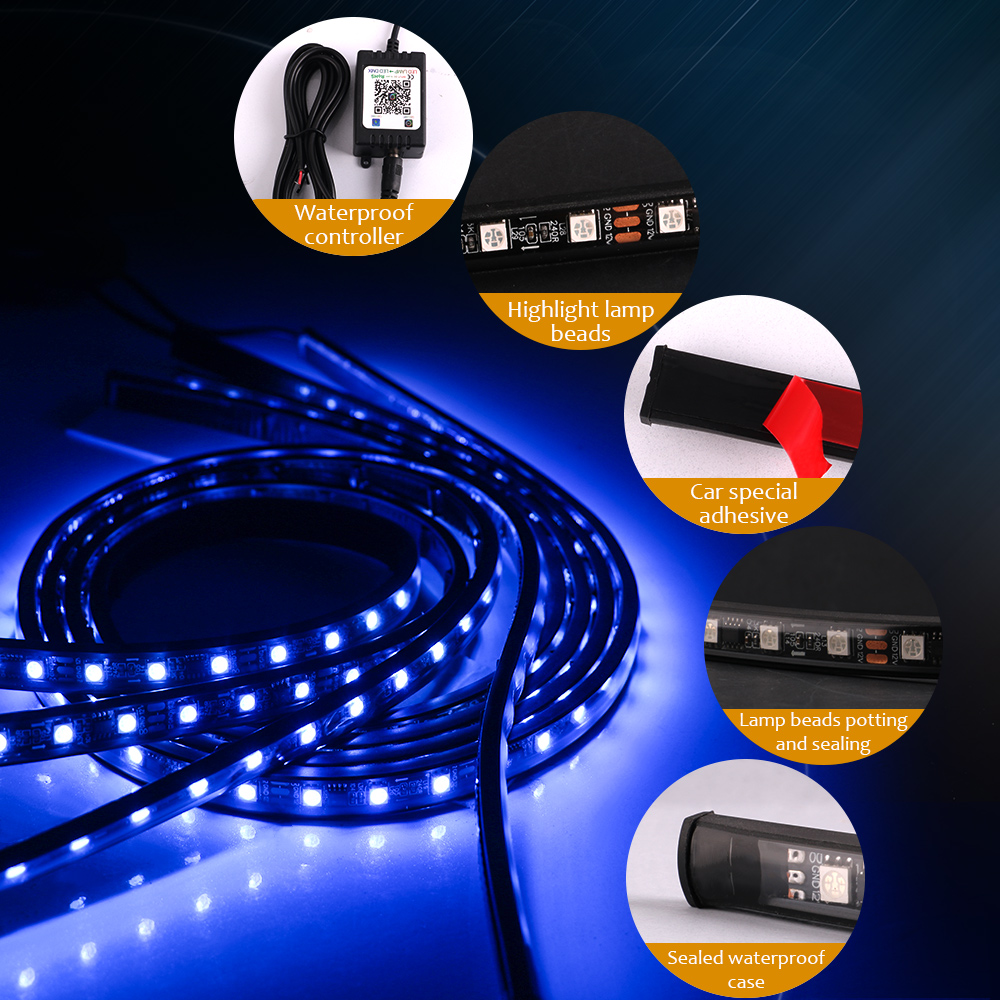 RGBボディワーク用の装飾的なLEDライト,12V,フレキシ - Rgb Hub Sync のレビューと価格