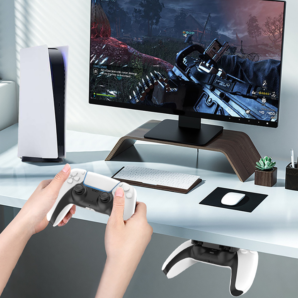 1 個 ABS テーブルボトムホルダーコントローラーゲームコ - Gaming Accessories Rack のレビューと価格