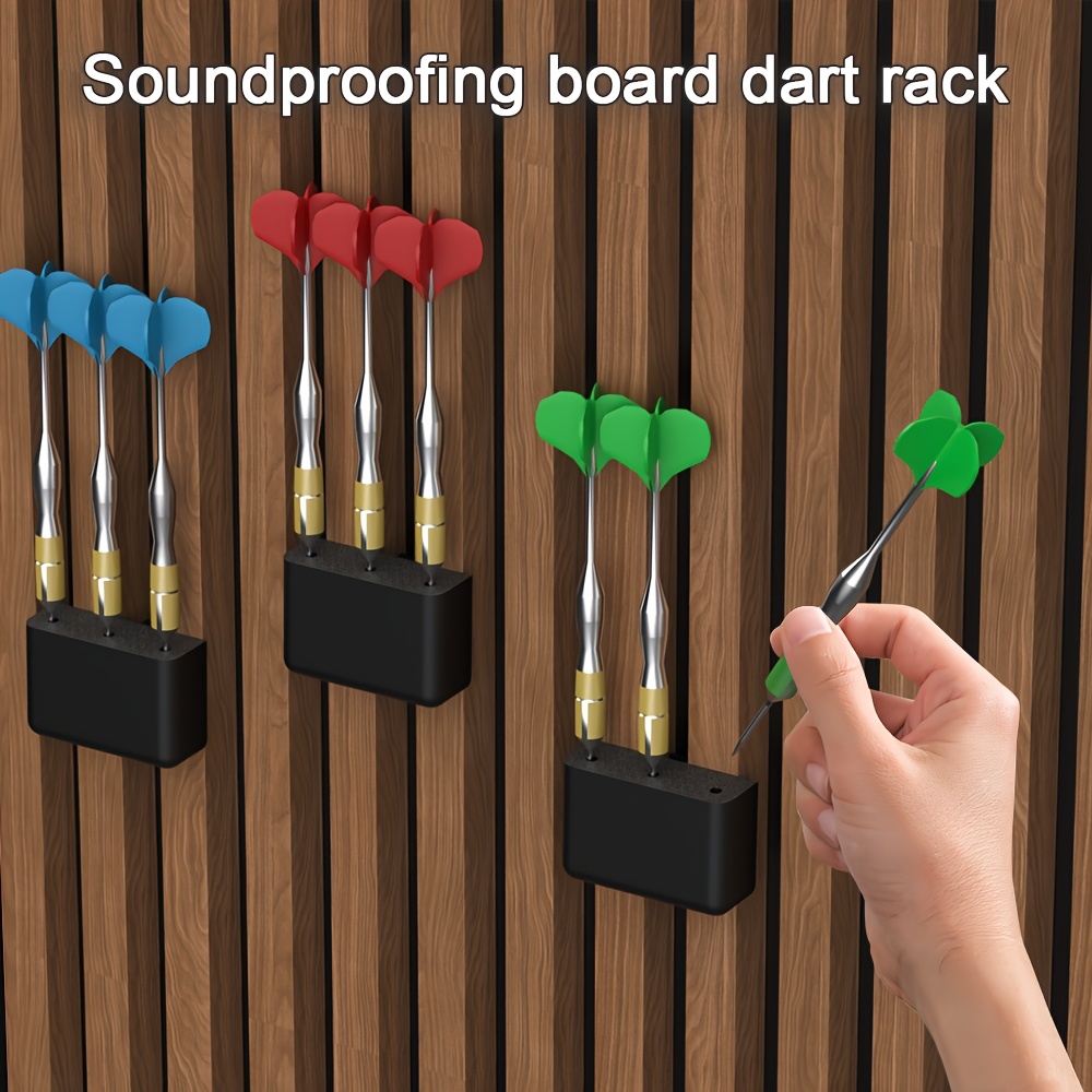 1Pc ダーツラック穴あけ不要防音ボードダーツホルダーホーム - Gaming Accessories Rack のレビューと価格