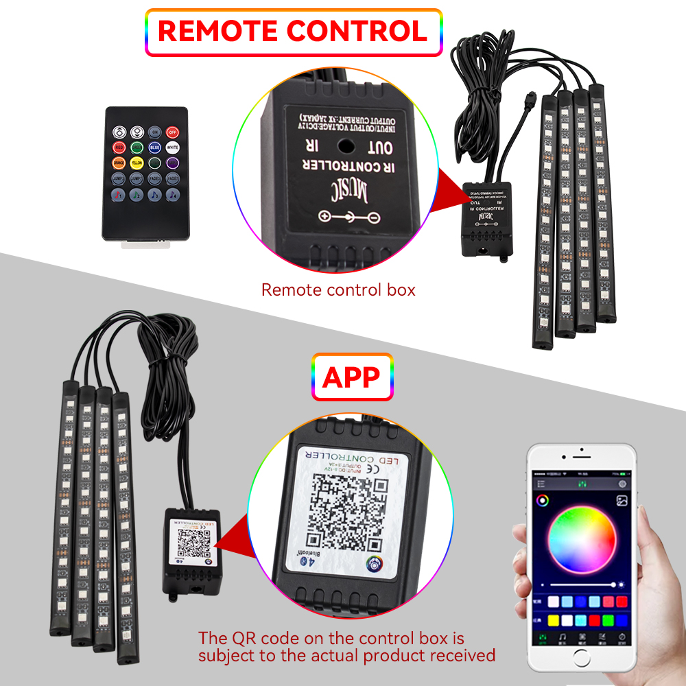 オートバイ用RGBLEDネオンストリップライト,照明キット, - Rgb Hub Sync のレビューと価格