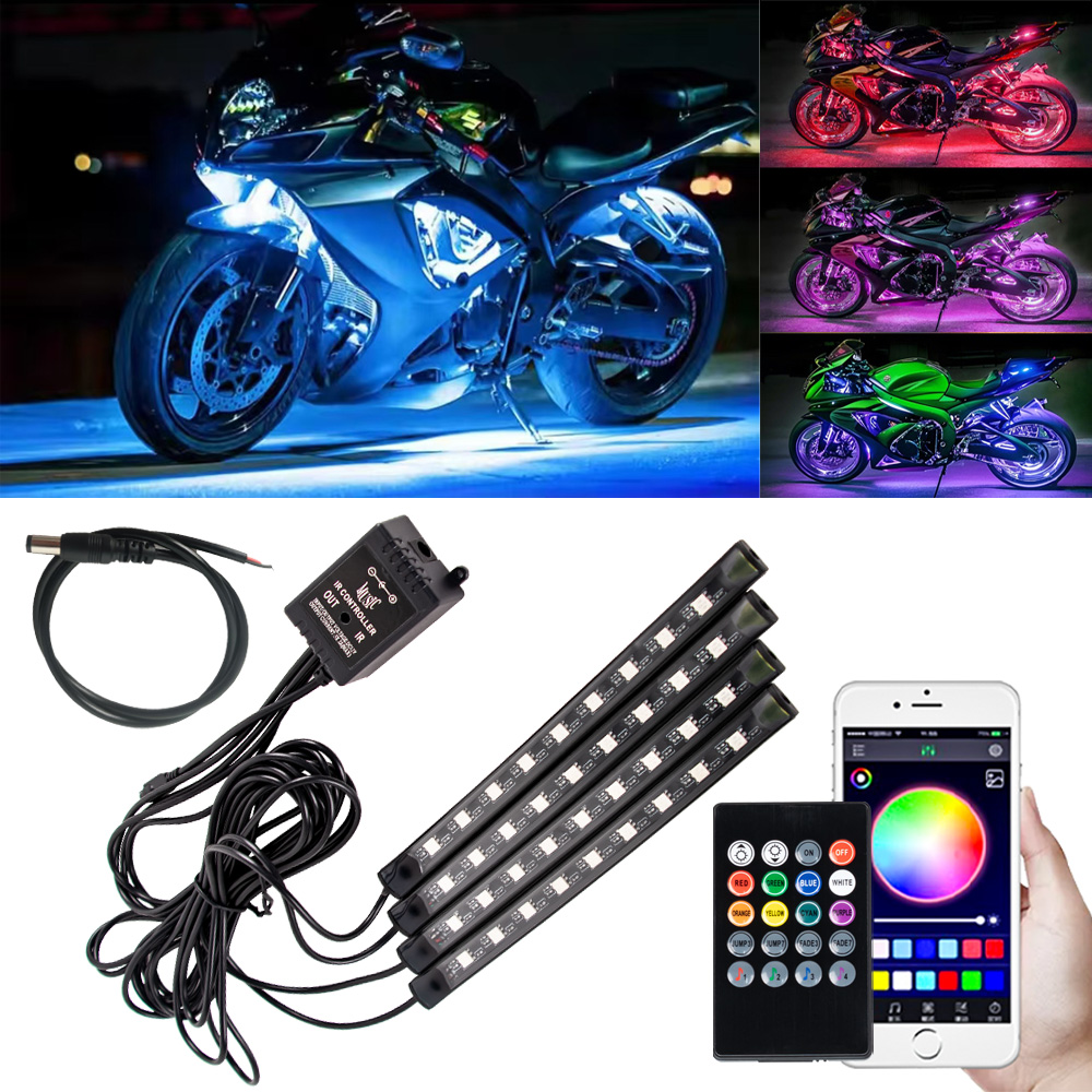 LEDモーターサイクルフットライト,RGBアプリケーションリ - Rgb Hub Sync のレビューと価格