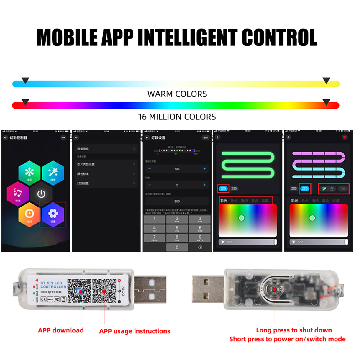 RGBカーLEDアンビエントライト,装飾ライト,アプリケーシ - Rgb Hub Sync のレビューと価格