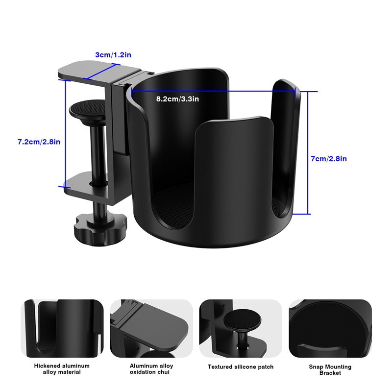 コーヒーカップホルダー 調節可能なこぼれ防止テーブル ビール - Gaming Accessories Rack のレビューと価格