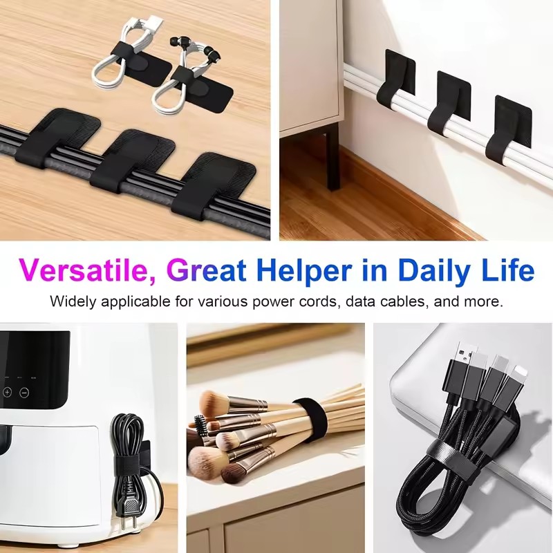 デスク下用粘着式ケーブルタイ、ワイヤーホルダー、コードオーガ - Gaming Accessories For Desk のレビューと価格