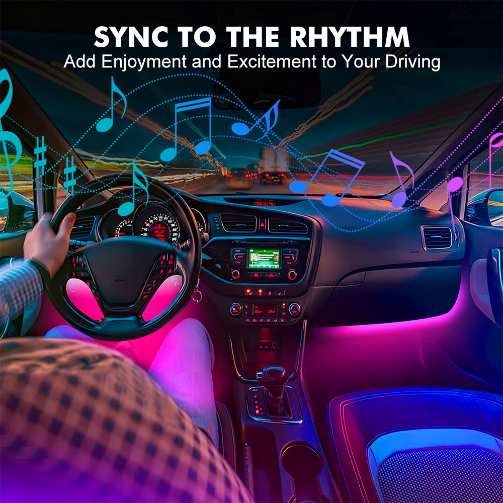 ネオンLED車内ライト APP音楽リモコン RGBアンダーグ - Rgb Hub Sync のレビューと価格