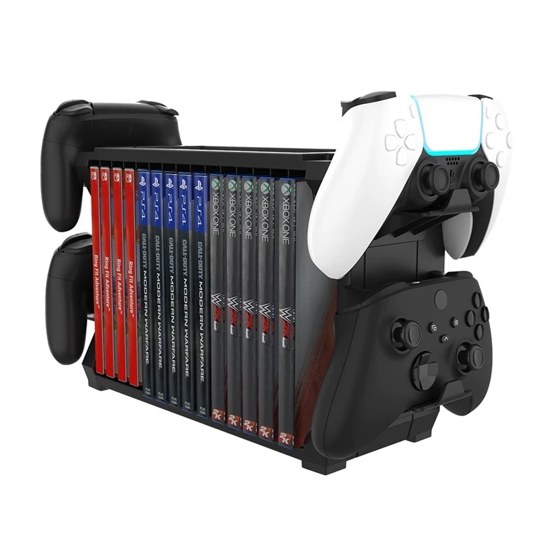 コントローラーホルダー付きゲーム収納ラック、ゲームアクセサリ - Gaming Accessories Rack のレビューと価格