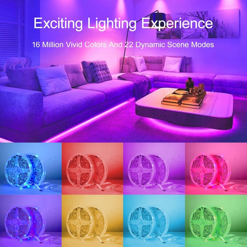 LEDストリップライト スマートRGB LEDライト アプリ - Rgb Hub Sync のレビューと価格