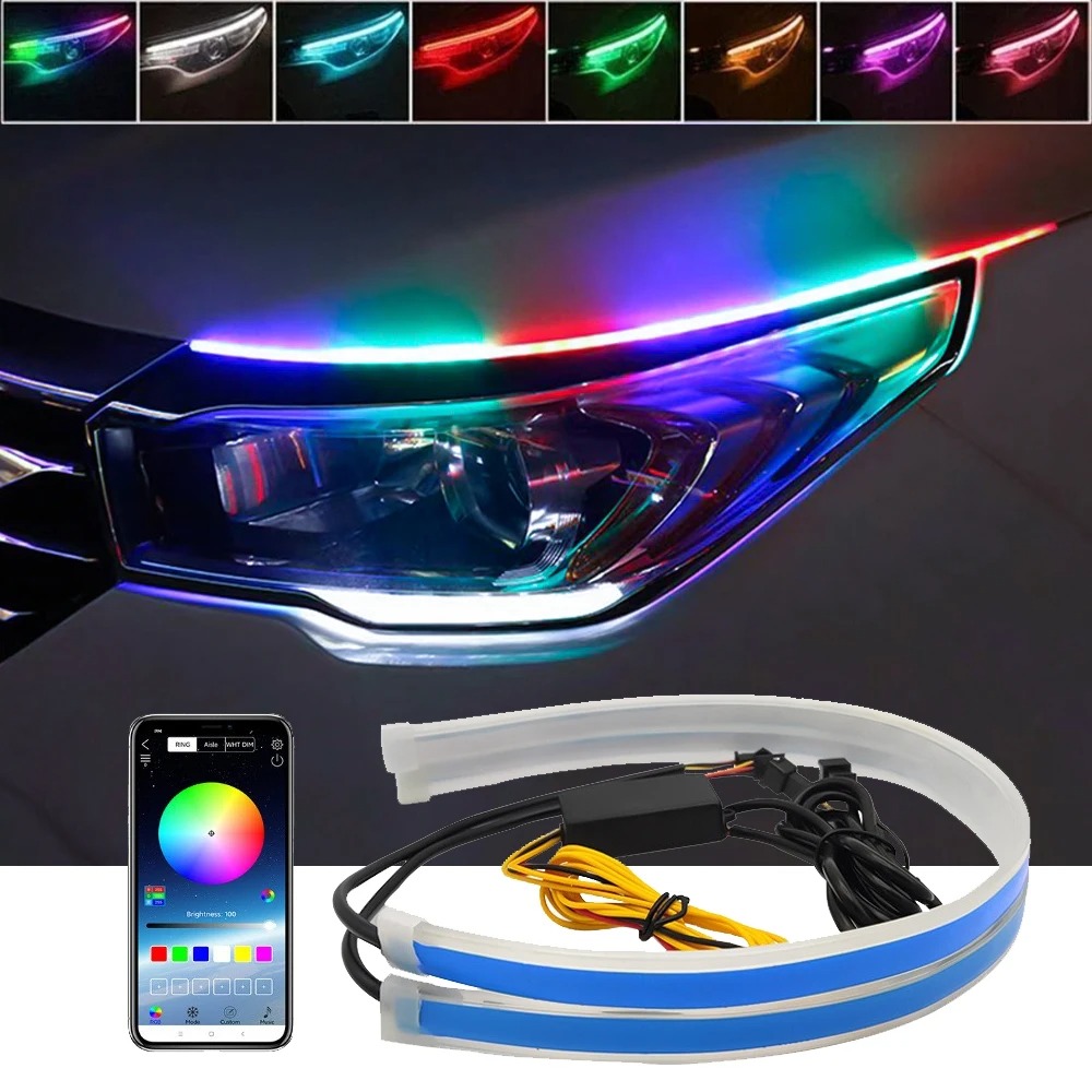 1ペア 12V RGB 車用LEDストリップ 流れるウインカ - Rgb Hub Sync のレビューと価格